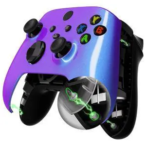 FaceMag Magnetic Front Housing Shell for Xbox Series X & S Controller, Replacement Parts Accessores Faceplate for Xbox Core Wireless Controller - Chameleon Purple Blue @ FaceMag Magnetic Front Housing Shell for Xbox Series X & S Controller, Replacement Parts Accessores Faceplate for Xbox Core Wireless Controller - Chameleon Purple Blue @