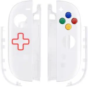 DIY Replacement Shell (D-Pad Version) with Buttons for Joycon 2, Custom Housing Faceplate Case + Decorative Strips + ABXY Dpad for Nintendo Switch 2 Controller - Essence Version - White @ DIY Replacement Shell (D-Pad Version) with Buttons for Joycon 2, Custom Housing Faceplate Case + Decorative Strips + ABXY Dpad for Nintendo Switch 2 Controller - Essence Version - White @