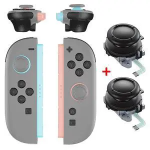 Replacement Full Set Buttons + 3D Joystick for Nintendo Switch 2 JoyCon - Black @ Replacement Full Set Buttons + 3D Joystick for Nintendo Switch 2 JoyCon - Black @