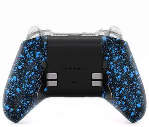 Replacement Bottom Shell Case for Xbox Elite Series 2 Controller, Textured Blue Non-Slip Back Housing Shell, 3D Splashing Cover for Xbox Elite Series 2 Core Wireless Controller Model 1797 @ Replacement Bottom Shell Case for Xbox Elite Series 2 Controller, Textured Blue Non-Slip Back Housing Shell, 3D Splashing Cover for Xbox Elite Series 2 Core Wireless Controller Model 1797 @