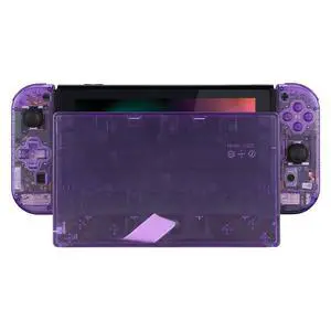 Clear Atomic Purple Joycon Housing Shell (D-Pad Version) with Full Set Buttons for Nintendo Switch, Replacement Faceplate for Nintendo Switch Dock Joy-Con Dock NOT Included @ Clear Atomic Purple Joycon Housing Shell (D-Pad Version) with Full Set Buttons for Nintendo Switch, Replacement Faceplate for Nintendo Switch Dock Joy-Con Dock NOT Included @