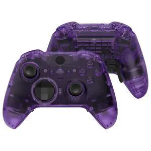 Full Set Shell Buttons for Xbox One Elite Series 2 Controller, Clear Atomic Purple Replacement Faceplate Back Plate Bottom Shell Case with Buttons for Xbox Elite Series 2 Core Controller @ Full Set Shell Buttons for Xbox One Elite Series 2 Controller, Clear Atomic Purple Replacement Faceplate Back Plate Bottom Shell Case with Buttons for Xbox Elite Series 2 Core Controller @