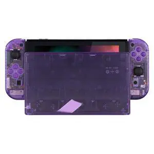 Clear Automic Purple Joycon Housing Shell with Full Set Buttons for Nintendo Switch, Replacement Faceplate for Nintendo Switch Dock Joy-Con Dock NOT Included @ Clear Automic Purple Joycon Housing Shell with Full Set Buttons for Nintendo Switch, Replacement Faceplate for Nintendo Switch Dock Joy-Con Dock NOT Included @