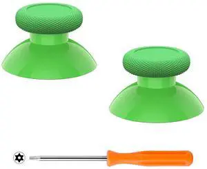 Replacement Thumbsticks for Xbox Series X & S Controller, Joysticks Repair Kit for Xbox Wireless Controller, Custom Analog Stick Buttons for Xbox One S/X/Elite Controller - Green @ Replacement Thumbsticks for Xbox Series X & S Controller, Joysticks Repair Kit for Xbox Wireless Controller, Custom Analog Stick Buttons for Xbox One S/X/Elite Controller - Green @