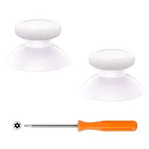 Replacement Thumbsticks for Xbox Series X & S Controller, Joysticks Repair Kit for Xbox Wireless Controller, Custom Analog Stick Buttons for Xbox One S/X/Elite Controller - White @ Replacement Thumbsticks for Xbox Series X & S Controller, Joysticks Repair Kit for Xbox Wireless Controller, Custom Analog Stick Buttons for Xbox One S/X/Elite Controller - White @