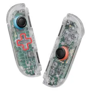 DIY Replacement Shell (D-Pad Ver) Buttons for Joycon 2, Custom Full Set Housing + Decorative Strips + Middle Bracket + Buttons for Nintendo Switch 2 Controller - Deluxe Version - Clear @ DIY Replacement Shell (D-Pad Ver) Buttons for Joycon 2, Custom Full Set Housing + Decorative Strips + Middle Bracket + Buttons for Nintendo Switch 2 Controller - Deluxe Version - Clear @