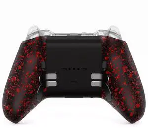 Replacement Bottom Shell Case for Xbox Elite Series 2 Controller, Textured Red Non-Slip Back Housing Shell, 3D Splashing Cover for Xbox Elite Series 2 Core Wireless Controller Model 1797 @ Replacement Bottom Shell Case for Xbox Elite Series 2 Controller, Textured Red Non-Slip Back Housing Shell, 3D Splashing Cover for Xbox Elite Series 2 Core Wireless Controller Model 1797 @