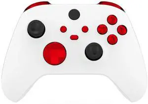 Replacement Buttons for Xbox Series X/S Controller, Glossy Custom LB RB LT RT Bumpers Trigers Dpad ABXY Start Back Sync Share Keys Parts for Xbox Core Wireless Controller - Chrome Red @ Replacement Buttons for Xbox Series X/S Controller, Glossy Custom LB RB LT RT Bumpers Trigers Dpad ABXY Start Back Sync Share Keys Parts for Xbox Core Wireless Controller - Chrome Red @