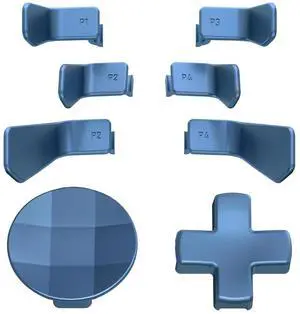 Magnetic Stainless Steel D-Pads + 6 in 1 Replacement Interchangeable Back Paddles for Xbox One Elite & Elite Series 2 Controller - Metalic Neptune Blue @ Magnetic Stainless Steel D-Pads + 6 in 1 Replacement Interchangeable Back Paddles for Xbox One Elite & Elite Series 2 Controller - Metalic Neptune Blue @