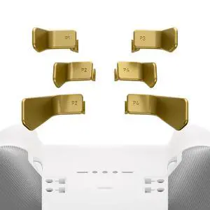 Swift Paddles for Xbox Elite 1/2 Controller, 6 in 1 Replacement Interchangeable Accessories Back Paddles for Xbox Elite 2 Controller - Metalic Hero Gold @ Swift Paddles for Xbox Elite 1/2 Controller, 6 in 1 Replacement Interchangeable Accessories Back Paddles for Xbox Elite 2 Controller - Metalic Hero Gold @