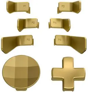 Metalic Hero Gold Magnetic Stainless Steel D-Pads + 6 in 1 Replacement Interchangeable Back Paddles for Xbox One Elite & Elite Series 2 Controller @ Metalic Hero Gold Magnetic Stainless Steel D-Pads + 6 in 1 Replacement Interchangeable Back Paddles for Xbox One Elite & Elite Series 2 Controller @
