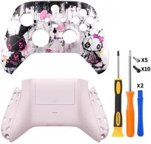 Custom Lovely Punky Bunny Patterned Shell for Xbox Series X|S + Bottom Shell for Xbox Series X/S Controller @ Custom Lovely Punky Bunny Patterned Shell for Xbox Series X|S + Bottom Shell for Xbox Series X/S Controller @