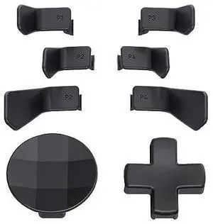 Metalic Black Magnetic Stainless Steel D-Pads + 6 in 1 Replacement Interchangeable Back Paddles for Xbox One Elite & Elite Series 2 Controller @ Metalic Black Magnetic Stainless Steel D-Pads + 6 in 1 Replacement Interchangeable Back Paddles for Xbox One Elite & Elite Series 2 Controller @