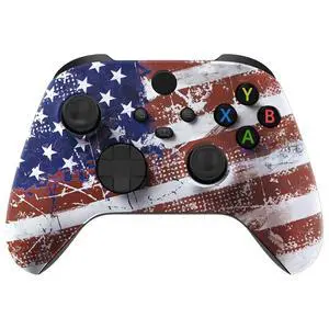 Custom Shell for Xbox Series X & S Controller - Revitalize Your Controller - Impression US Flag Replacement Cover Front Housing Cover for Xbox Core Controller @ Custom Shell for Xbox Series X & S Controller - Revitalize Your Controller - Impression US Flag Replacement Cover Front Housing Cover for Xbox Core Controller @