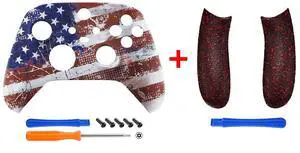 Impression US Flag Patterned Shell + Replacement Left Right Side Rails for Xbox Series X/S Controller @ Impression US Flag Patterned Shell + Replacement Left Right Side Rails for Xbox Series X/S Controller @