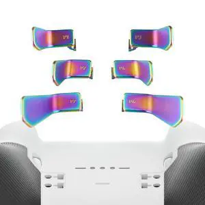 Swift Paddles for Xbox Elite 1/2 Controller, 6 in 1 Metalic Rainbow Aura Blue & Purple Replacement Interchangeable Back Paddles for Xbox One Elite & Elite Series 2 Controller @ Swift Paddles for Xbox Elite 1/2 Controller, 6 in 1 Metalic Rainbow Aura Blue & Purple Replacement Interchangeable Back Paddles for Xbox One Elite & Elite Series 2 Controller @