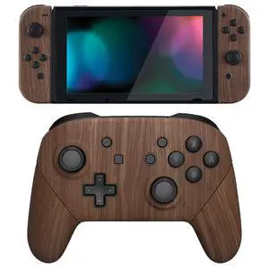 Wood Grain Custom Shell for Nintendo Switch, Octagonal Gated Sticks Design Replacement Full Set Shell for Nintendo Switch Pro Controller - Console Controller NOT Included @ Wood Grain Custom Shell for Nintendo Switch, Octagonal Gated Sticks Design Replacement Full Set Shell for Nintendo Switch Pro Controller - Console Controller NOT Included @