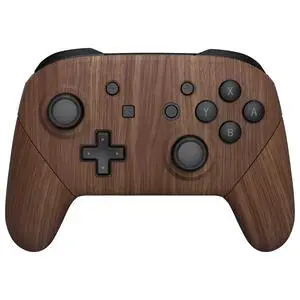 Wood Grain Faceplate Backplate Handles for Nintendo Switch Pro Controller, Soft Touch Grip Replacement Housing Shell Cover Buttons for Nintendo Switch Pro - Controller NOT Included @ Wood Grain Faceplate Backplate Handles for Nintendo Switch Pro Controller, Soft Touch Grip Replacement Housing Shell Cover Buttons for Nintendo Switch Pro - Controller NOT Included @