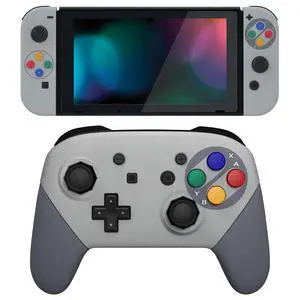SFC SNES Classic EU Style Custom Shell for Nintendo Switch, Octagonal Gated Sticks Design Replacement Full Set Shell for Nintendo Switch Pro Controller - Console Controller NOT Included @ SFC SNES Classic EU Style Custom Shell for Nintendo Switch, Octagonal Gated Sticks Design Replacement Full Set Shell for Nintendo Switch Pro Controller - Console Controller NOT Included @