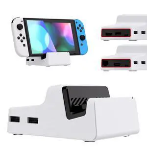 AiryDocky DIY Kit White Replacement Case for Nintendo Switch Dock, Redesigned Portable Mini Dock Shell Cover for Nintendo Switch OLED - Shells Only, Dock & Circuit Board Chip NOT Included @ AiryDocky DIY Kit White Replacement Case for Nintendo Switch Dock, Redesigned Portable Mini Dock Shell Cover for Nintendo Switch OLED - Shells Only, Dock & Circuit Board Chip NOT Included @