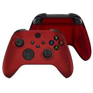 Scarlet Red Replacement Side Rails + Back Shell + Faceplate for Xbox Series X/S Controller @ Scarlet Red Replacement Side Rails + Back Shell + Faceplate for Xbox Series X/S Controller @