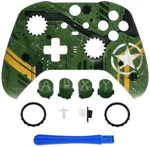 Army Mecha Patterned Faceplate Shell + Three-Tone ABXY Button for Xbox Elite 2 Core Controller @ Army Mecha Patterned Faceplate Shell + Three-Tone ABXY Button for Xbox Elite 2 Core Controller @