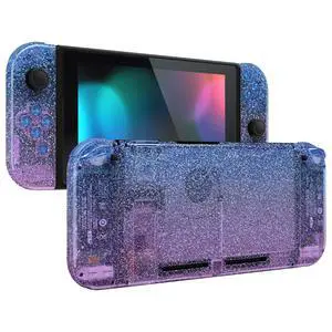 DIY Replacement Shell Buttons for Nintendo Switch, Custom Back Plate for Switch Console, Housing with Colorful Buttons for Joycon Handheld - Glitter Gradient Translucent Bluebell @ DIY Replacement Shell Buttons for Nintendo Switch, Custom Back Plate for Switch Console, Housing with Colorful Buttons for Joycon Handheld - Glitter Gradient Translucent Bluebell @