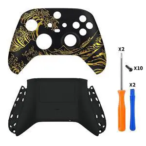 Custom The Great Golden Wave Off Kanagawa Patterned Shell for Xbox Series X|S + Bottom Shell for Xbox Series X/S Controller @ Custom The Great Golden Wave Off Kanagawa Patterned Shell for Xbox Series X|S + Bottom Shell for Xbox Series X/S Controller @