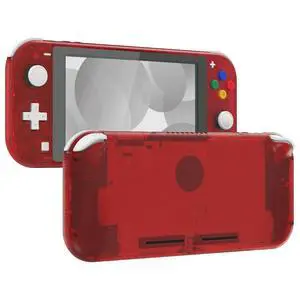 Clear Red DIY Replacement Shell for Nintendo Switch Lite, NSL Handheld Controller Housing with Screen Protector, Custom Case Cover for Nintendo Switch Lite @ Clear Red DIY Replacement Shell for Nintendo Switch Lite, NSL Handheld Controller Housing with Screen Protector, Custom Case Cover for Nintendo Switch Lite @