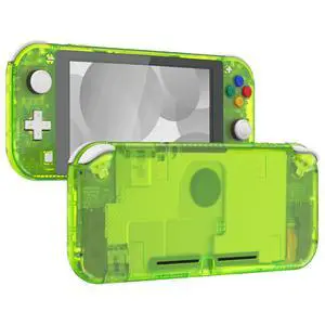 Clear Lime Green DIY Replacement Shell for Nintendo Switch Lite, NSL Handheld Controller Housing with Screen Protector, Custom Case Cover for Nintendo Switch Lite - Controller Without @ Clear Lime Green DIY Replacement Shell for Nintendo Switch Lite, NSL Handheld Controller Housing with Screen Protector, Custom Case Cover for Nintendo Switch Lite - Controller Without @