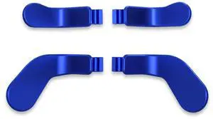 4 pcs Metallic Blue Stainless Steel Paddles, Replacement Interchangeable Hair Trigger Locks for Xbox One Elite, Xbox Elite Series 2 & Elite 2 Core Controller @ 4 pcs Metallic Blue Stainless Steel Paddles, Replacement Interchangeable Hair Trigger Locks for Xbox One Elite, Xbox Elite Series 2 & Elite 2 Core Controller @