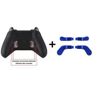 Enhancement Metal Pad Kits + Metallic Blue Stainless Steel Paddles for Xbox Elite Series 2, Elite Series 2 Core Controller (Model 1797) @ Enhancement Metal Pad Kits + Metallic Blue Stainless Steel Paddles for Xbox Elite Series 2, Elite Series 2 Core Controller (Model 1797) @