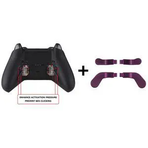 Enhancement Metal Pad Kits + Metallic Grape Stainless Steel Paddles for Xbox Elite Series 2, Elite Series 2 Core Controller (Model 1797) @ Enhancement Metal Pad Kits + Metallic Grape Stainless Steel Paddles for Xbox Elite Series 2, Elite Series 2 Core Controller (Model 1797) @