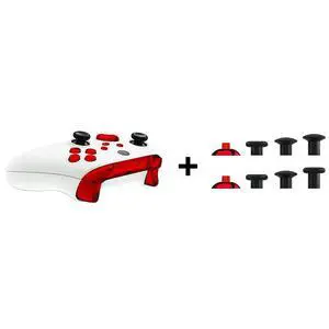 Chrome Red ThumbsGear Interchangeable Ergonomic Thumbstick + Replacement Buttons for Xbox Series S/X Controller @ Chrome Red ThumbsGear Interchangeable Ergonomic Thumbstick + Replacement Buttons for Xbox Series S/X Controller @