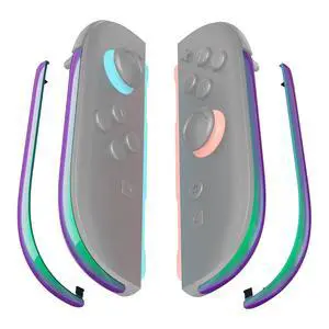 Replacement Decorative Strips for Joycon 2, Custom DIY Decoration Strip Side Housing Trim Shell with Prying Stick for Nintendo Switch 2 Controller - Chameleon Green Purple @ Replacement Decorative Strips for Joycon 2, Custom DIY Decoration Strip Side Housing Trim Shell with Prying Stick for Nintendo Switch 2 Controller - Chameleon Green Purple @