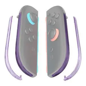 Replacement Decorative Strips for Joycon 2, Custom DIY Decoration Strip Side Housing Trim Shell with Prying Stick for Nintendo Switch 2 Controller - Clear Atomic Purple @ Replacement Decorative Strips for Joycon 2, Custom DIY Decoration Strip Side Housing Trim Shell with Prying Stick for Nintendo Switch 2 Controller - Clear Atomic Purple @