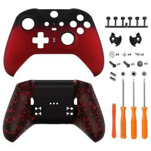 Faceplate Shell + Textured Red Bottom Shell for Xbox Elite Series 2 Controller @ Faceplate Shell + Textured Red Bottom Shell for Xbox Elite Series 2 Controller @