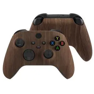 Wood Grain Patterned Replacement Side Rails + Back Shell + Faceplate for Xbox Series X/S Controller - Controller NOT Included @ Wood Grain Patterned Replacement Side Rails + Back Shell + Faceplate for Xbox Series X/S Controller - Controller NOT Included @