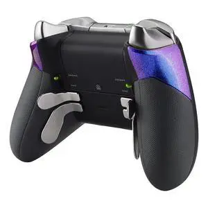 Chameleon Purple Blue Rubberized Right Left Side Rails, Replacement Rear Handle Grips, Back Panels Faceplates Kits for Xbox One Elite Controller (Model 1698) @ Chameleon Purple Blue Rubberized Right Left Side Rails, Replacement Rear Handle Grips, Back Panels Faceplates Kits for Xbox One Elite Controller (Model 1698) @