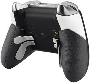 Rubberized Grip Parts for Xbox Elite Controller, White Replacement Right Left Side Rails Rear Handle Grips, Back Panels Accessories Kits for Xbox One Elite Controller (Model 1698) @ Rubberized Grip Parts for Xbox Elite Controller, White Replacement Right Left Side Rails Rear Handle Grips, Back Panels Accessories Kits for Xbox One Elite Controller (Model 1698) @