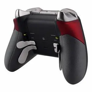 Soft Touch Red Rubberized Right Left Side Rails, Replacement Rear Handle Grips, Back Panels Faceplates Kits for Xbox One Elite Controller (Model 1698) @ Soft Touch Red Rubberized Right Left Side Rails, Replacement Rear Handle Grips, Back Panels Faceplates Kits for Xbox One Elite Controller (Model 1698) @
