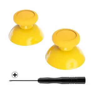 Yellow Replacement 3D Joystick Thumbsticks, Analog Thumb Sticks with Cross Screwdriver for Nintendo Switch Pro Controller @ Yellow Replacement 3D Joystick Thumbsticks, Analog Thumb Sticks with Cross Screwdriver for Nintendo Switch Pro Controller @