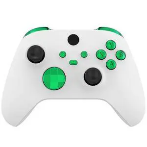 Replacement Buttons for Xbox Core Wireless Controller, Chrome Green Glossy Custom LB RB LT RT Bumpers Trigers Dpad ABXY Start Back Sync Share Keys Parts for Xbox Series X & S Controller @ Replacement Buttons for Xbox Core Wireless Controller, Chrome Green Glossy Custom LB RB LT RT Bumpers Trigers Dpad ABXY Start Back Sync Share Keys Parts for Xbox Series X & S Controller @