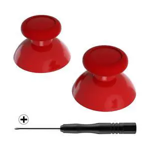 Red Replacement 3D Joystick Thumbsticks, Analog Thumb Sticks with Cross Screwdriver for Nintendo Switch Pro Controller @ Red Replacement 3D Joystick Thumbsticks, Analog Thumb Sticks with Cross Screwdriver for Nintendo Switch Pro Controller @