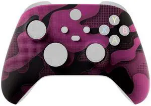 Replacement Shell for Xbox Series X & S Controller - Unleash Your Style - Rose Red Black Camouflage Custom Front Housing Cover for Xbox Core Controller Wireless @ Replacement Shell for Xbox Series X & S Controller - Unleash Your Style - Rose Red Black Camouflage Custom Front Housing Cover for Xbox Core Controller Wireless @