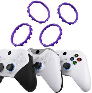 Redesigned Replacement Octagonal Gated Sticks Accent Rings for Xbox Elite Series 2 Core, for Elite Series 2, for Xbox Elite, for ASR Version Shell for Xbox Series X/S Controller - Purple @ Redesigned Replacement Octagonal Gated Sticks Accent Rings for Xbox Elite Series 2 Core, for Elite Series 2, for Xbox Elite, for ASR Version Shell for Xbox Series X/S Controller - Purple @
