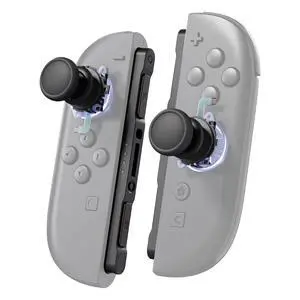 Replacement 3D Joystick & Thumb Grips & Side Rail Shell Buttons for Nintendo Switch 2 JoyCon, Console Rail Stickers Controller Left Right Analog Stick Thumbsticks Caps for Switch 2 - Black @ Replacement 3D Joystick & Thumb Grips & Side Rail Shell Buttons for Nintendo Switch 2 JoyCon, Console Rail Stickers Controller Left Right Analog Stick Thumbsticks Caps for Switch 2 - Black @