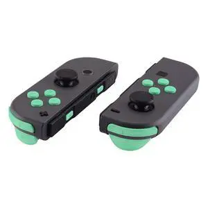 DIY Full Set Buttons for Nintendo Switch & Switch OLED, Custom Replacement Buttons for JoyCon, ABXY Direction Keys SR SL L R ZR ZL + - Home Capture Trigger Buttons Springs - Mint Green @ DIY Full Set Buttons for Nintendo Switch & Switch OLED, Custom Replacement Buttons for JoyCon, ABXY Direction Keys SR SL L R ZR ZL + - Home Capture Trigger Buttons Springs - Mint Green @