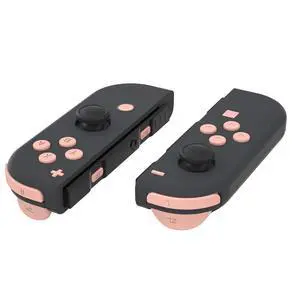 DIY Full Set Buttons for Nintendo Switch & Switch OLED, Custom Replacement Buttons for JoyCon, ABXY Direction Keys SR SL L R ZR ZL + - Home Capture Trigger Buttons Springs - Mandys Pink @ DIY Full Set Buttons for Nintendo Switch & Switch OLED, Custom Replacement Buttons for JoyCon, ABXY Direction Keys SR SL L R ZR ZL + - Home Capture Trigger Buttons Springs - Mandys Pink @
