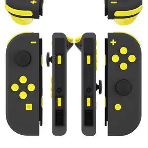 DIY Full Set Buttons for Nintendo Switch & Switch OLED, Replacement Buttons for JoyCon, ABXY Direction Keys SR SL L R ZR ZL + - Home Capture Trigger Buttons Springs - Sunflower Yellow @ DIY Full Set Buttons for Nintendo Switch & Switch OLED, Replacement Buttons for JoyCon, ABXY Direction Keys SR SL L R ZR ZL + - Home Capture Trigger Buttons Springs - Sunflower Yellow @